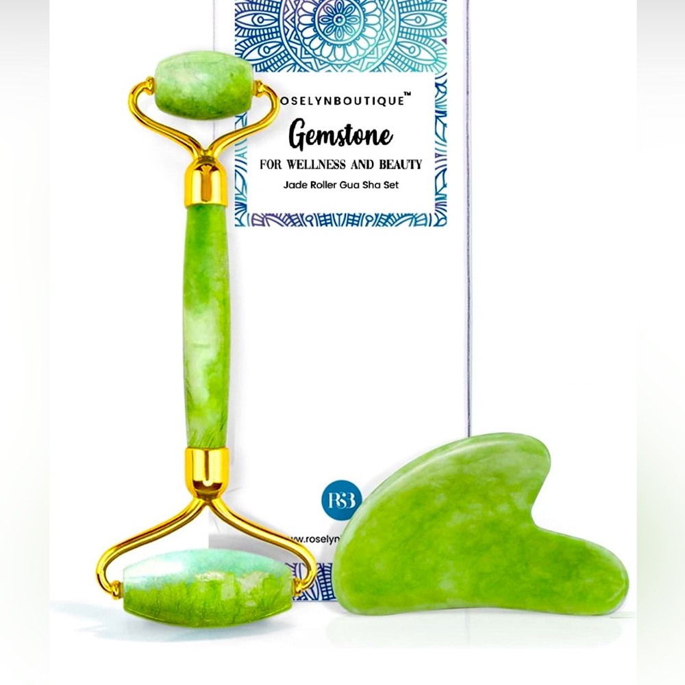 Jade Roller and Gua Sha Set NWT